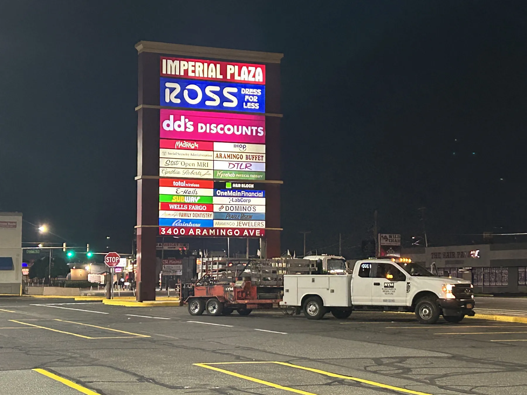 Imperial Plaza Parking Lot: Parking Lot Maintenance
